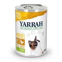 yarrah bio 24 x 400/405 g - bio pâté - poulet bio - 400 g
