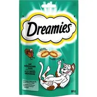 friandises dreamies catisfactions, dinde - lot % : 4 x 60 g