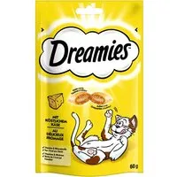 friandises dreamies catisfactions, fromage - lot % : 4 x 60 g