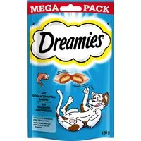 friandises dreamies catisfactions maxi format, saumon - lot % 3 x 180 g