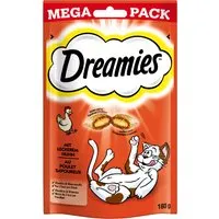 friandises dreamies catisfactions maxi format, poulet - lot% : 3 x 180 g