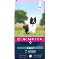 lots économiques eukanuba - adult small / medium breed agneau, riz (2 x 12 kg)