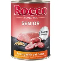 rocco senior 6 x 400 g - volaille, flocons d'avoine