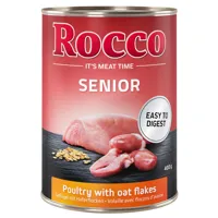 rocco senior 24 x 400 g - volaille, flocons d'avoine