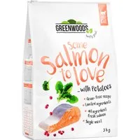 greenwoods saumon, pommes de terre, épinards, canneberges pour chat 3 kg