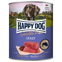 happy dog sensible pure 6 x 800 g - italie (pur buffle)