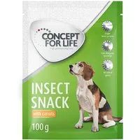friandises concept for life insect snack carottes pour chien - lot % : 3 x 100 g