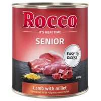 lot rocco senior 24 x 800 g - agneau, millet