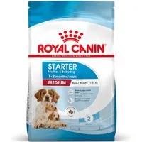 lots économiques royal canin size - medium starter mother & babydog (2 x 15 kg)