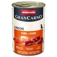 animonda grancarno junior 6 x 400 g - bœuf, poulet