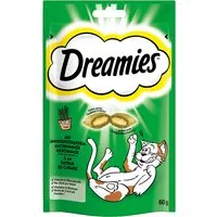 friandises dreamies catisfactions, herbe à chat 4 x 60 g, herbe à chat