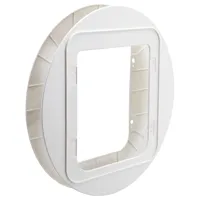 chatière sureflap xxl, lecteur de puces électroniques, blanc - adaptateur pour portes vitrées (blanc)