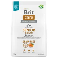 lots économiques brit care - grain-free senior & light saumon, pommes de terre (2 x 3 kg)