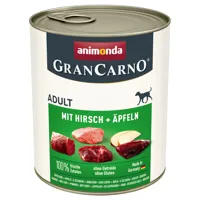 animonda grancarno original adult 6 x 800 g - cerf, pommes