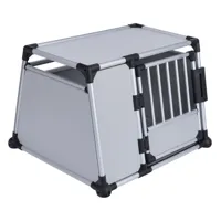cage de transport en aluminium trixie - l 93 × l 81 x h 64 cm