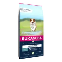 lots économiques eukanuba - grain free adult small & medium breed agneau (2 x 12 kg)
