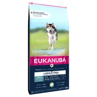 lots économiques eukanuba - grain free adult large breed agneau (2 x 12 kg)