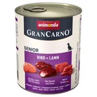 animonda grancarno original 12 x 800 g - senior : bœuf, agneau