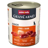 animonda grancarno original 12 x 800 g - junior : bœuf, poulet