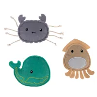 lot de jouets tiaki ocean gang avec menthe à chat - lot de 3 jouets