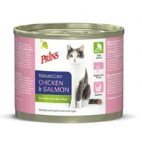 prins naturecare au poulet & saumon pâtée pour chat 1 lot (6 x 200 g)
