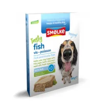smølke tasty fish pâtée pour chien au poisson fraîchement cuit à la vapeur 10 x 395 g