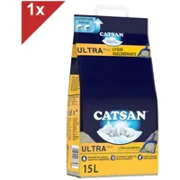 catsan - ultra litière minérale agglomérante pour chat 1 sac de 15l