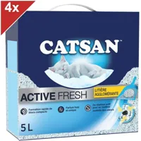 catsan - litière active fresh pour chat 4x5l