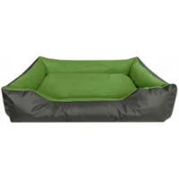 lupi lit pour chien, panier corbeille, coussin de chien:3xl, green-rock (gris/vert) - beddog