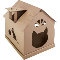 petigi - lit de chat maison chat grotte de chat maison en carton maisonnette pour chats