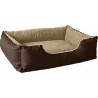 beddog® lupi lit pour chien, panier corbeille, coussin de chien:l, melange (brun/beige)