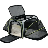 sac de transport pour chat chien souple et pliable sac pour chien avec amovible tapis en par les compagnies aériennes idéal capacité moins 6.5kg