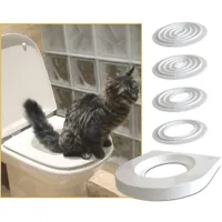 trimec - kit de formation aux toilettes pour chat, système de formation aux toilettes pour animaux de compagnie, tapis de bac à litière pour chiots