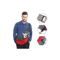 sac de transport chien sac à bandoulière pour chat chiot réglable sac de voyage pour petits animaux sac à main chien avec pochette en filet respirant