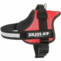 rouge julius k9 powerharness harnais de ville et de marche tg m taille 0 poitrine 58-76 cm poids 13-25 kg
