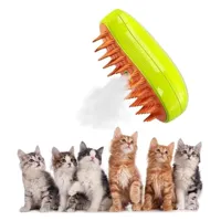 linghhang - 3 en 1 cat steamy brush,3 en 1 peigne de massage en spray pour chats,brosse vapeur chat,cat steamy brosse,brosse a vapeur pour chat,pour