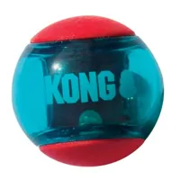kong jouet sqeezz konk action red ball