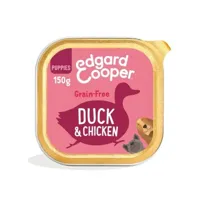 edgard & cooper junior canard & poulet 11x150g