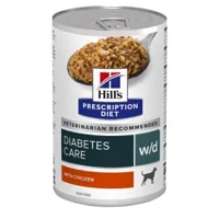 hill's prescription diet w/d poulet 12x370 g