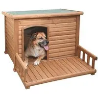 niche bois alaska + terrasse pour votre chien