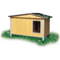 niche bois confort isolee toit double pan pour chien
