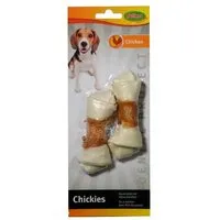 chickies, os noué blanc au poulet, friandise pour chien