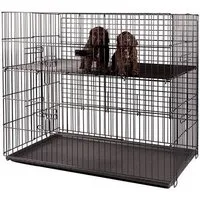 cage d'exposition pliante - 2 niveaux