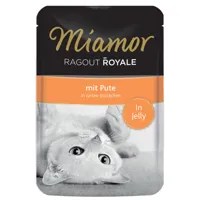 22x100g ragoût royal en gelée dinde miamor - nourriture pour chat