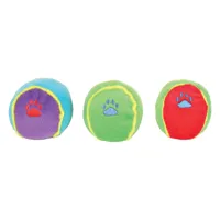 trixie 3x balles de jeu colorées pour chien