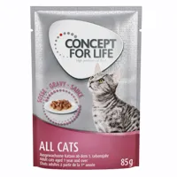 12x85g all cats en sauce concept for life - nourriture pour chat