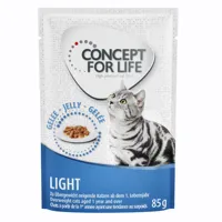12x85g light en gelée concept for life - nourriture pour chat