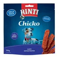 2x500g rinti chicko , canard - friandises pour chien
