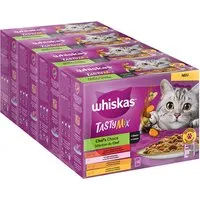 48x85g multipack whiskas tasty mix sélection du chef en sauce - pâtée pour chat