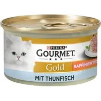 24x85g saumon recettes raffinées thon gold gourme - nourriture pour chat